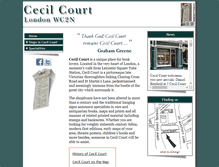 Tablet Screenshot of cecilcourt.co.uk